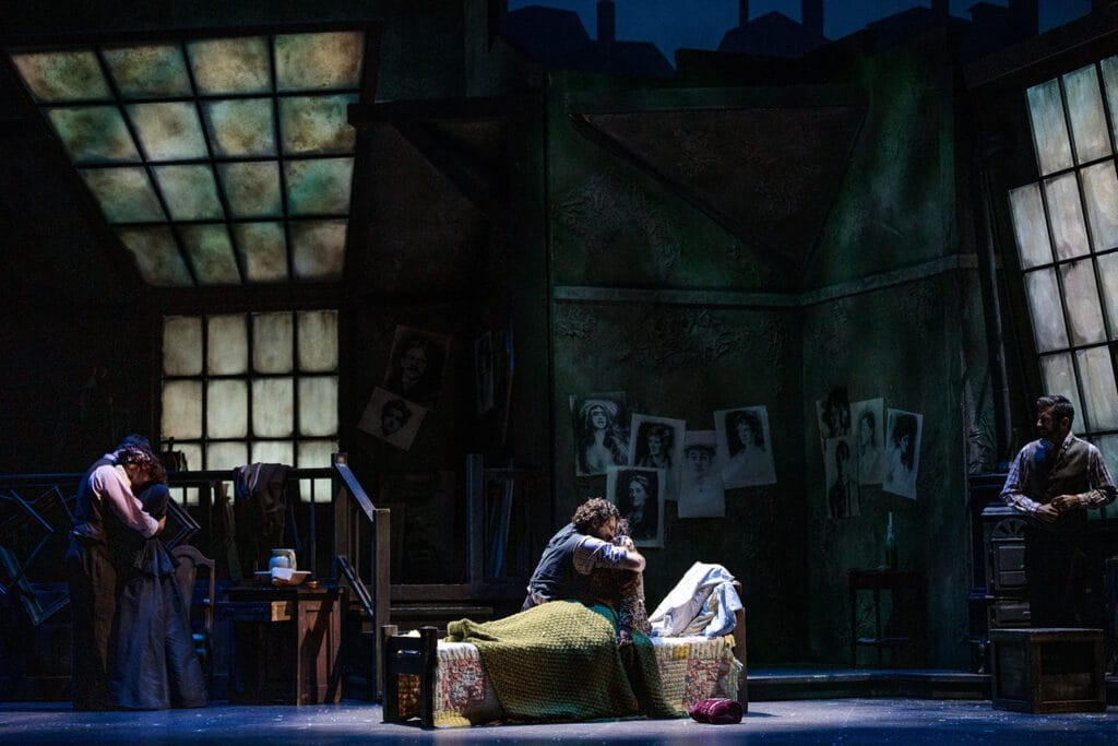 Photo of act IV from the Lyric Opera of Kansas City's production of "La Boheme," in 2019. Photo by Karli Cadel.